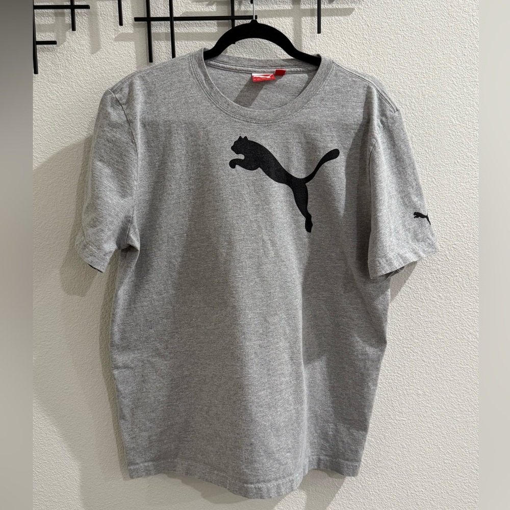 Grey Puma Logo T-Shirt – Men’s Large